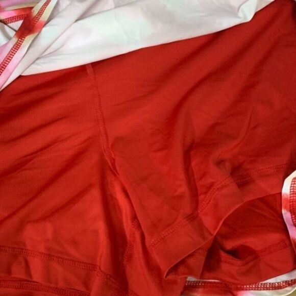 ID Ideology Women's Twist Flounce Athleisure Skort Red - Picture 11 of 15